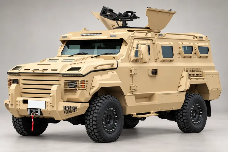 APC Merkava Sagiv, complete left-facing exterior studio view