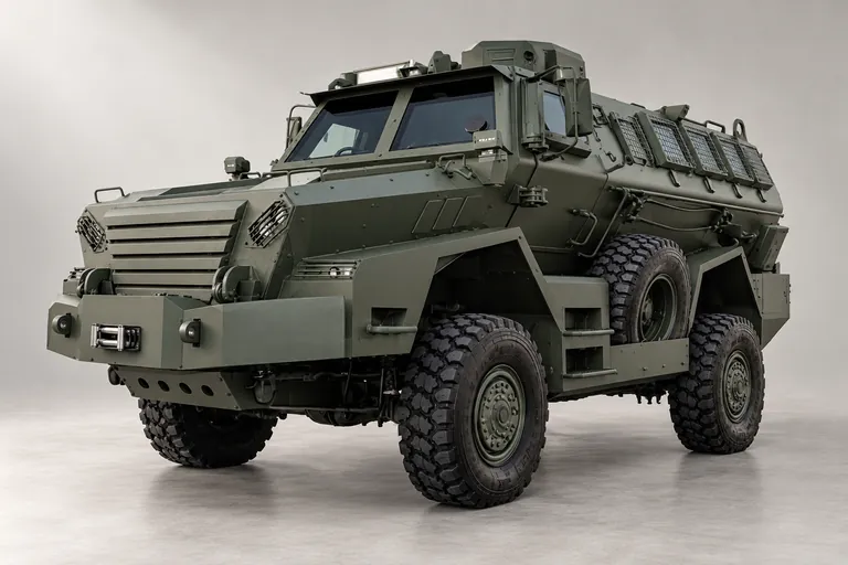 APC MRAP Snake, complete left-facing exterior studio view