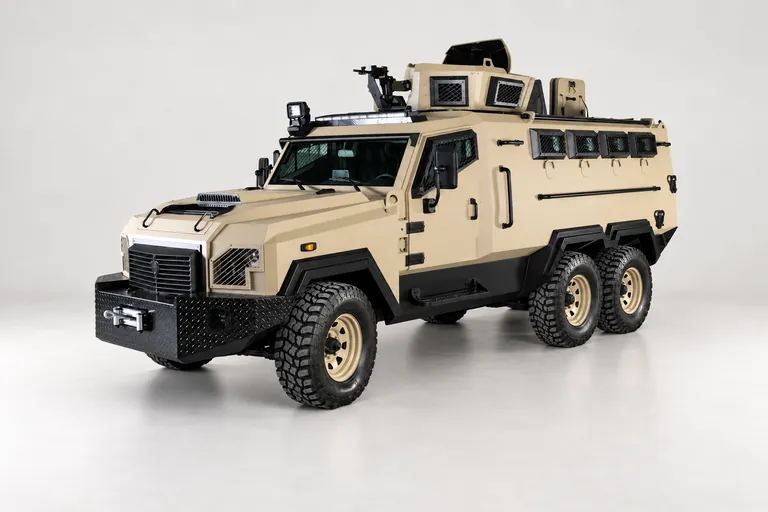 APC ( Tygra ), complete left-facing exterior studio view
