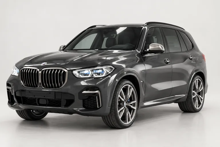 BMW x5 M50I, complete left-facing exterior studio view