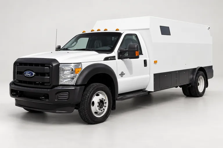 Ford F550, complete left-facing exterior studio view