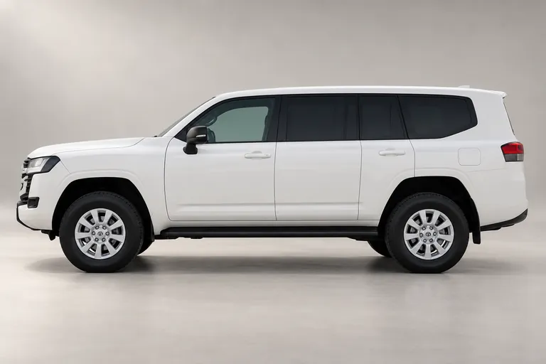 Land Cruiser 2024 Extended, complete left-facing exterior studio view