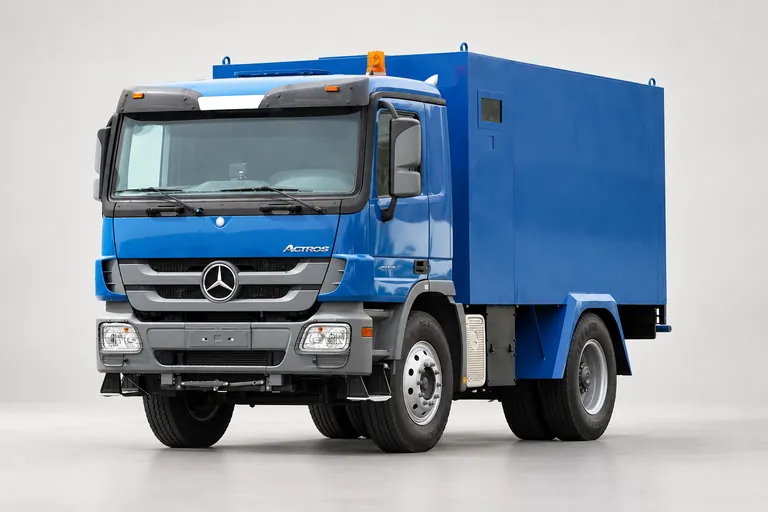 Mercedes-Benz Actros, complete left-facing exterior studio view