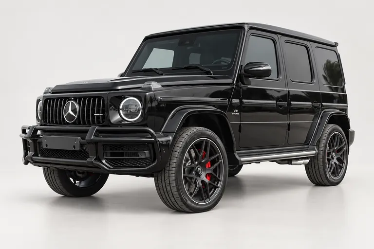 Mercedes-Benz G63 AMG Black, complete left-facing exterior studio view