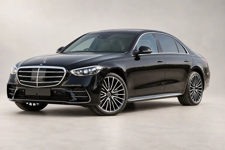 Mercedes-Benz S500, complete left-facing exterior studio view