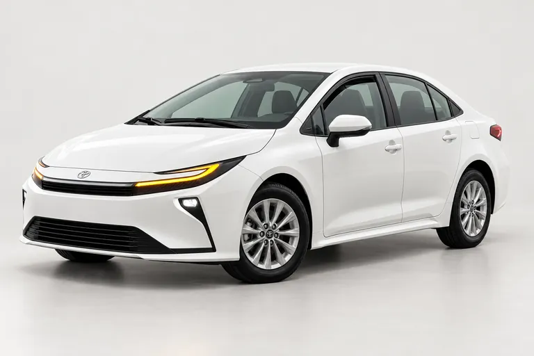 Toyota Corolla, complete left-facing exterior studio view