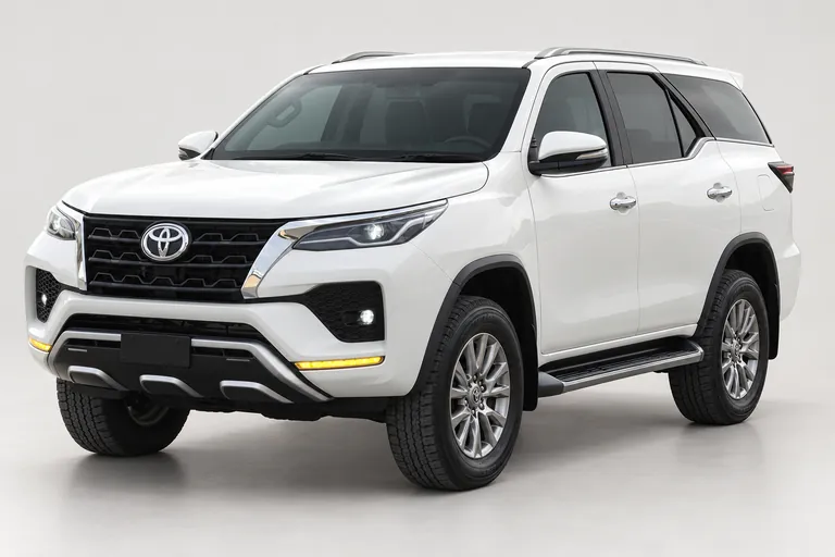 Toyota Fortuner, complete left-facing exterior studio view