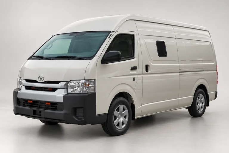 Toyota HiAce, complete left-facing exterior studio view