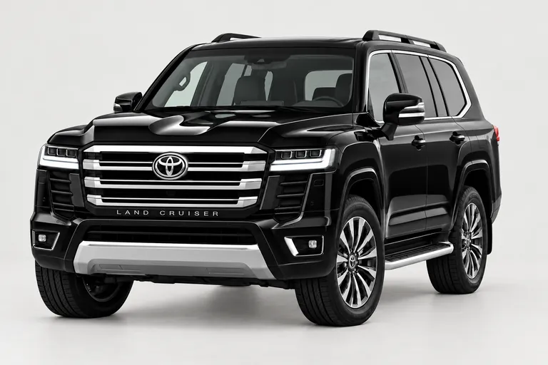 Toyota Land Cruiser 300 GXR Twin, complete left-facing exterior studio view
