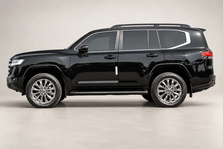 Toyota Land Cruiser 300, complete left-facing exterior studio view