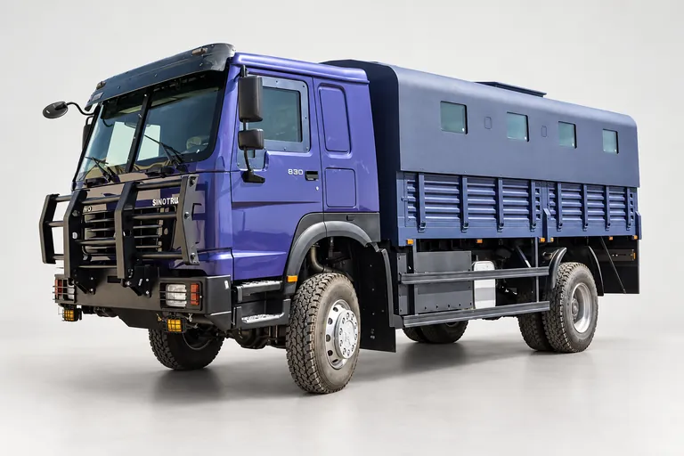 Troop Carrier Truck TCT, complete left-facing exterior studio view