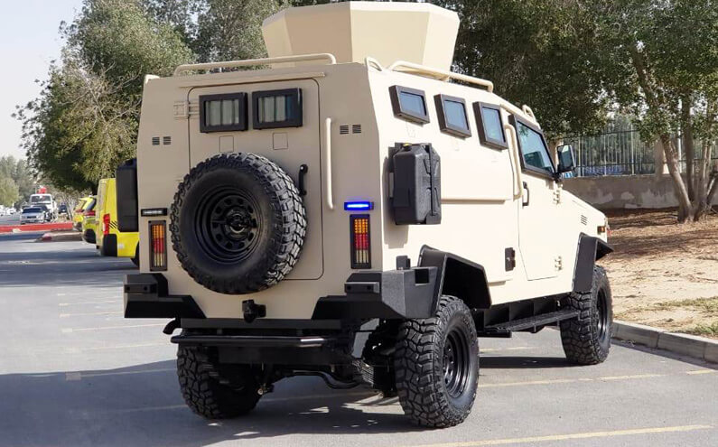 Taran II 4x4 APC side exterior view with tactical carrier body