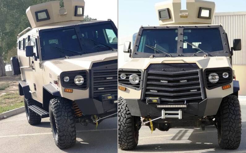 Taran II 4x4 APC rear exterior view with protected transport profile
