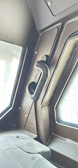 APC Merkava Blue armored personnel carrier interior grab handle detail