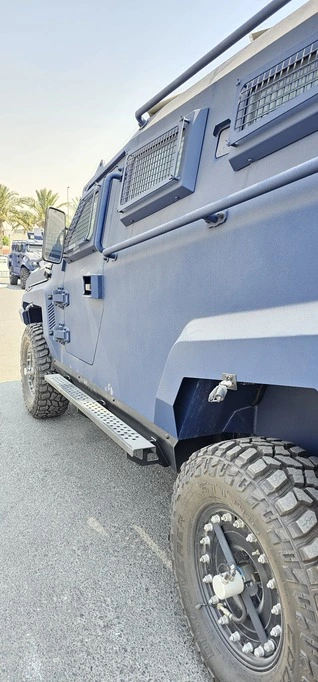 APC Merkava Blue armored personnel carrier left side exterior view