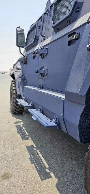 APC Merkava Blue armored personnel carrier right side angle view