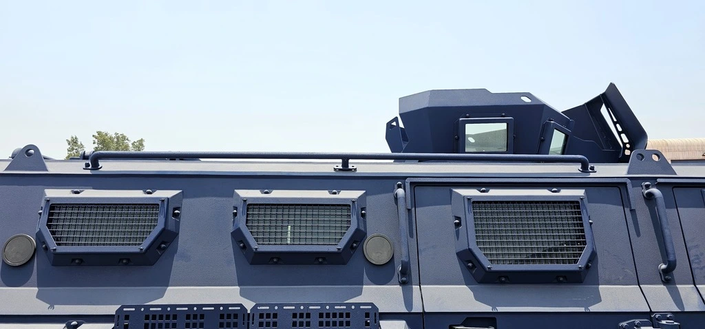 APC Merkava Blue armored personnel carrier top armor exterior view