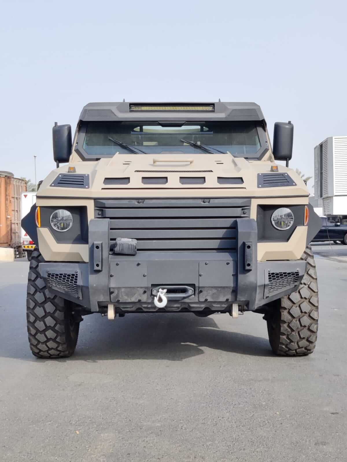APC Mono-Q 4x4 armored personnel carrier front exterior view