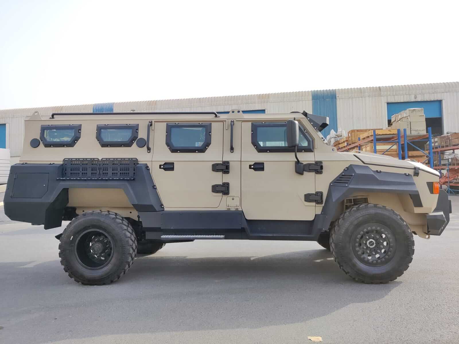 APC Mono-Q 4x4 armored personnel carrier right side exterior view