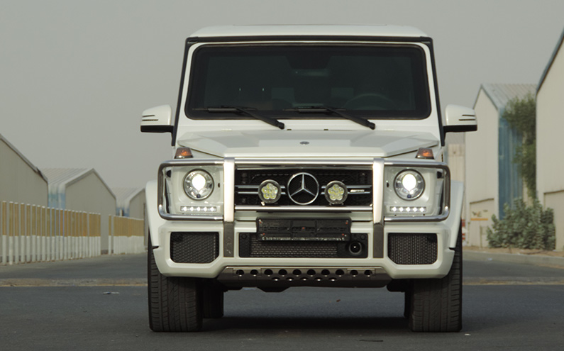 Mercedes-Benz AMG G63 White in the Armored SUV category - armoring detail