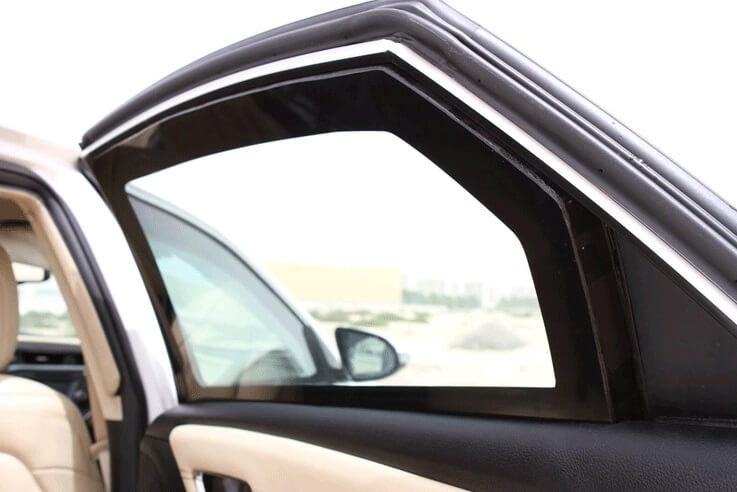 Armored Toyota Avalon reinforced door detail