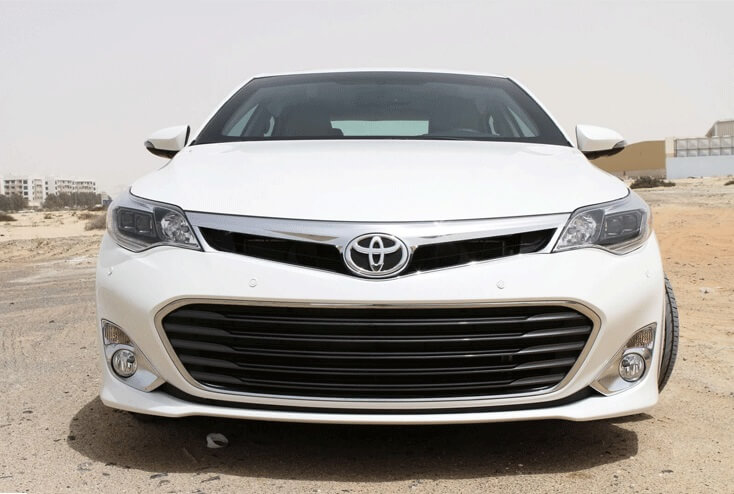 Armored Toyota Avalon front exterior view