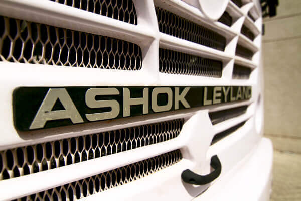 Ashok Leyland Falcon armored passenger carrier exterior logo detail