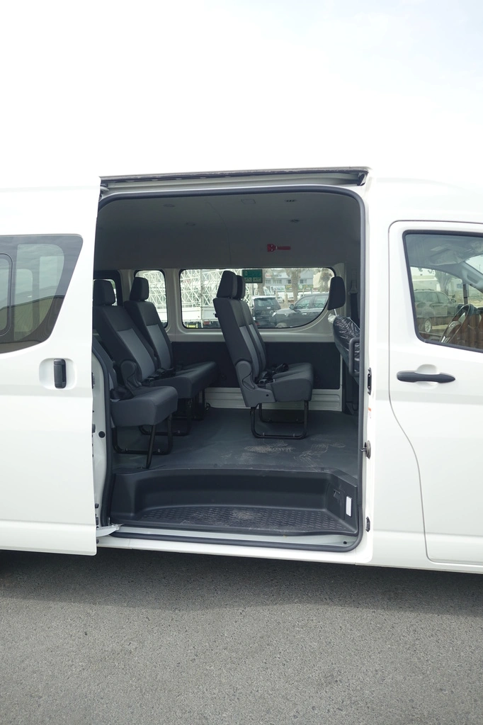 Toyota HiAce 3.5L cabin view with protected passenger transport layout