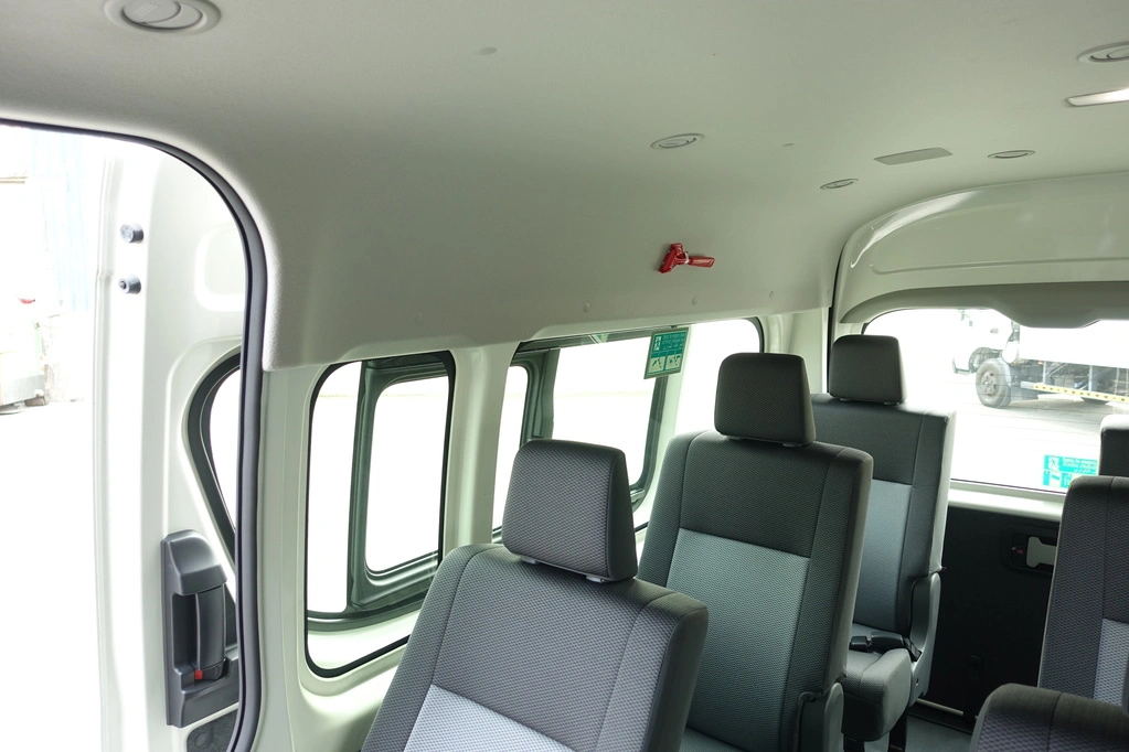 Toyota HiAce 3.5L rear passenger cabin detail for secure mobility