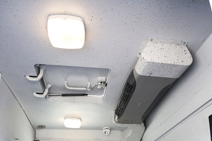 Ford F550 armored cash-in-transit vehicle roof air vent detail