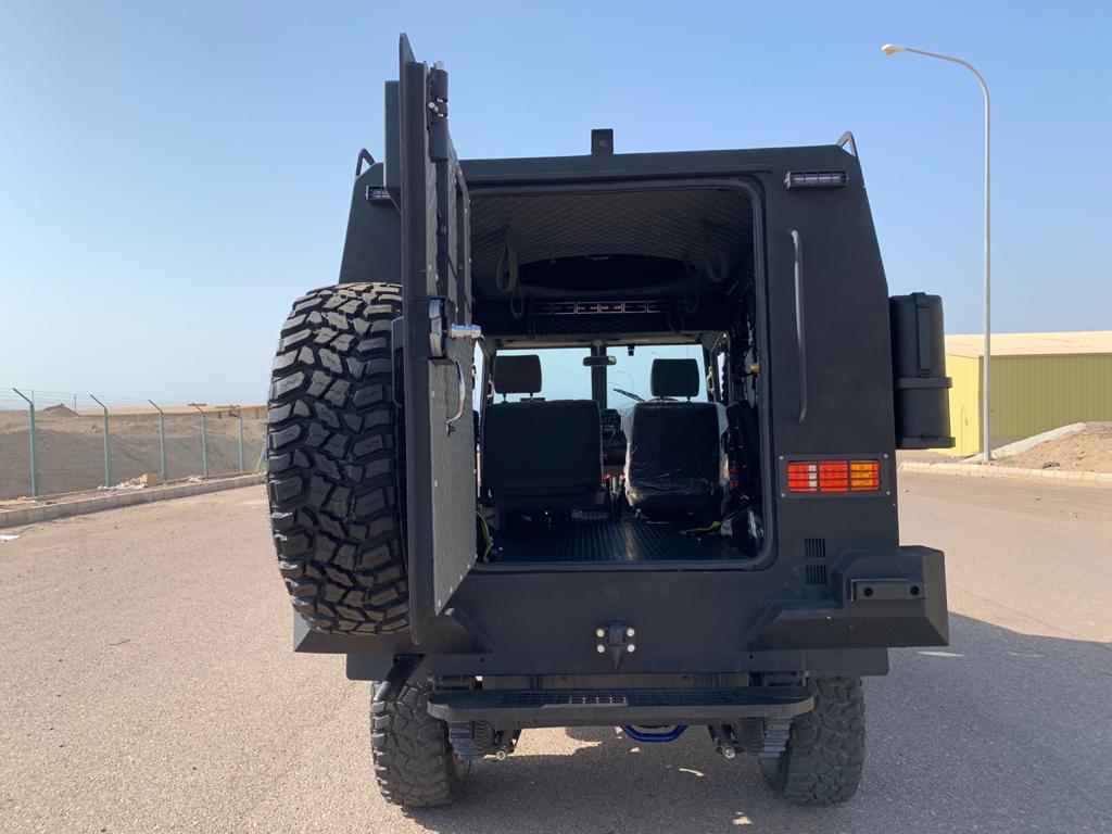 GER 2D rear door open showing protected personnel compartment