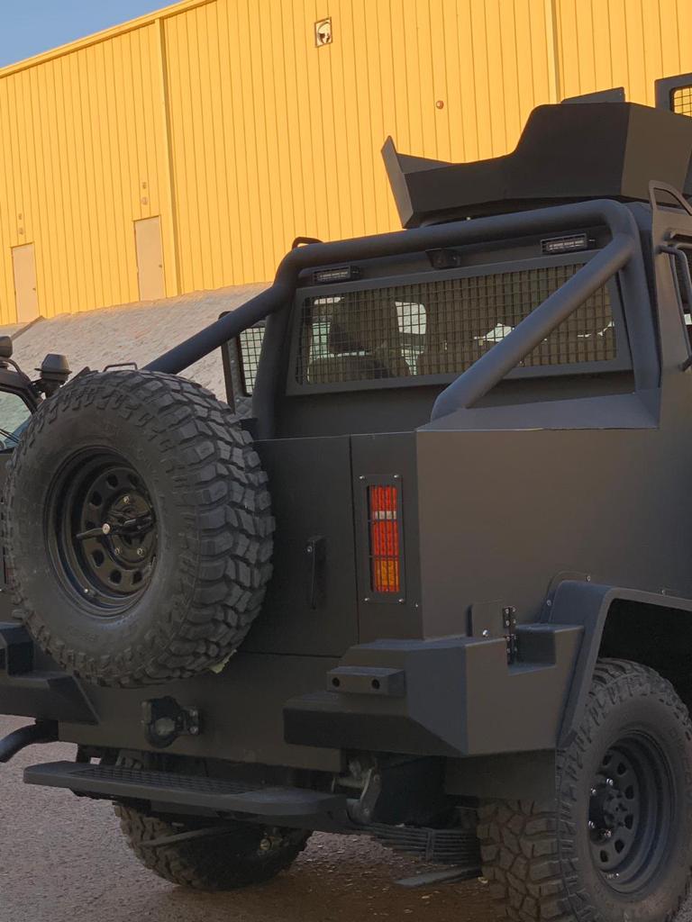 GER 2D rear view of tactical armored personnel carrier