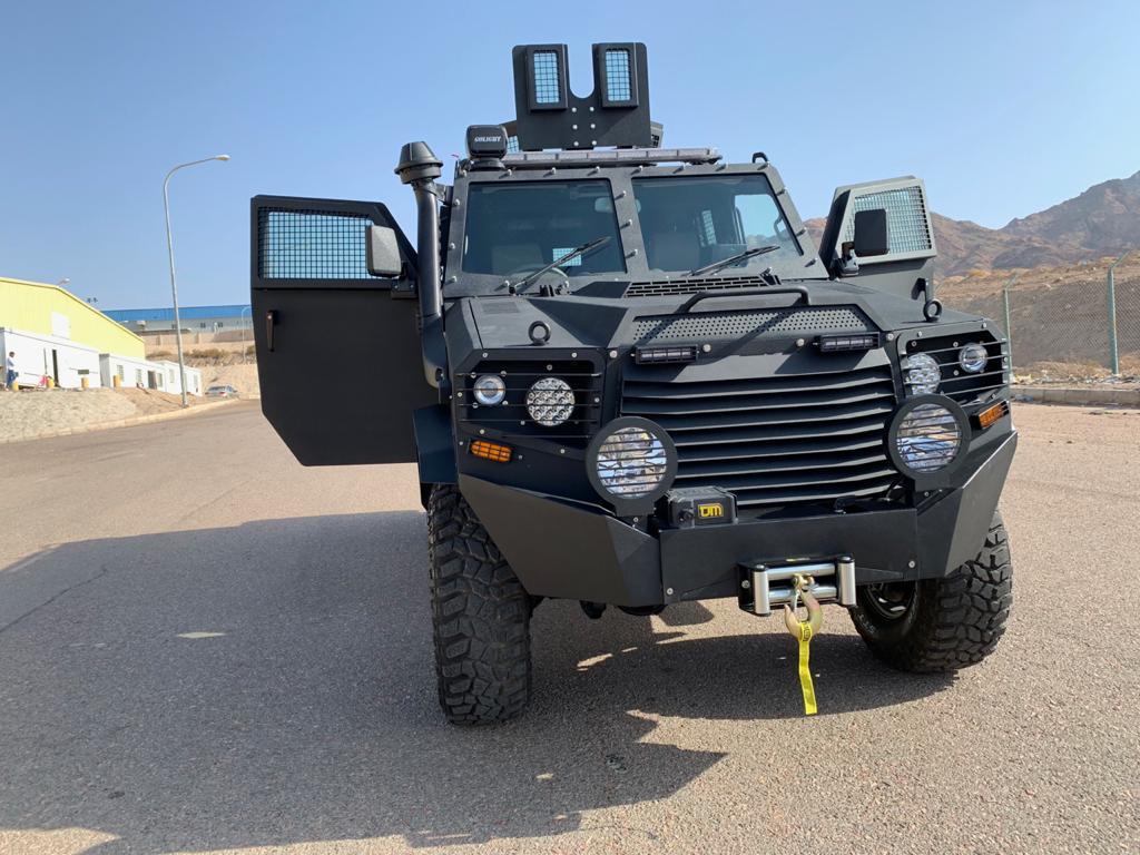 GER 2D front view with doors open on armored carrier
