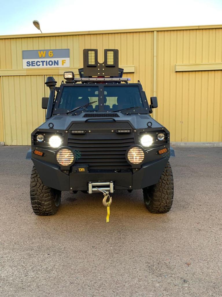 GER 2D front view with lights on and tactical exterior