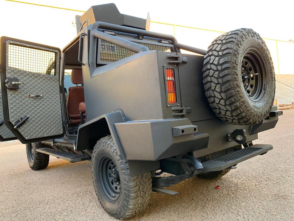 GER 1 armored personnel carrier left side door open view