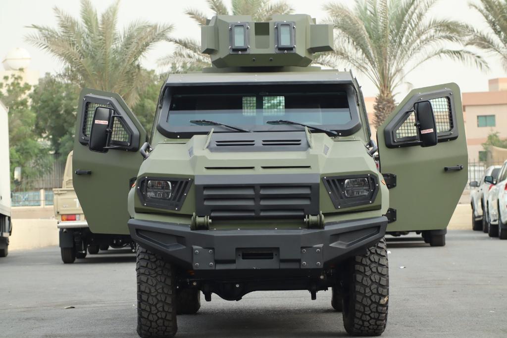 GER 1D front view with armored doors open for cabin inspection
