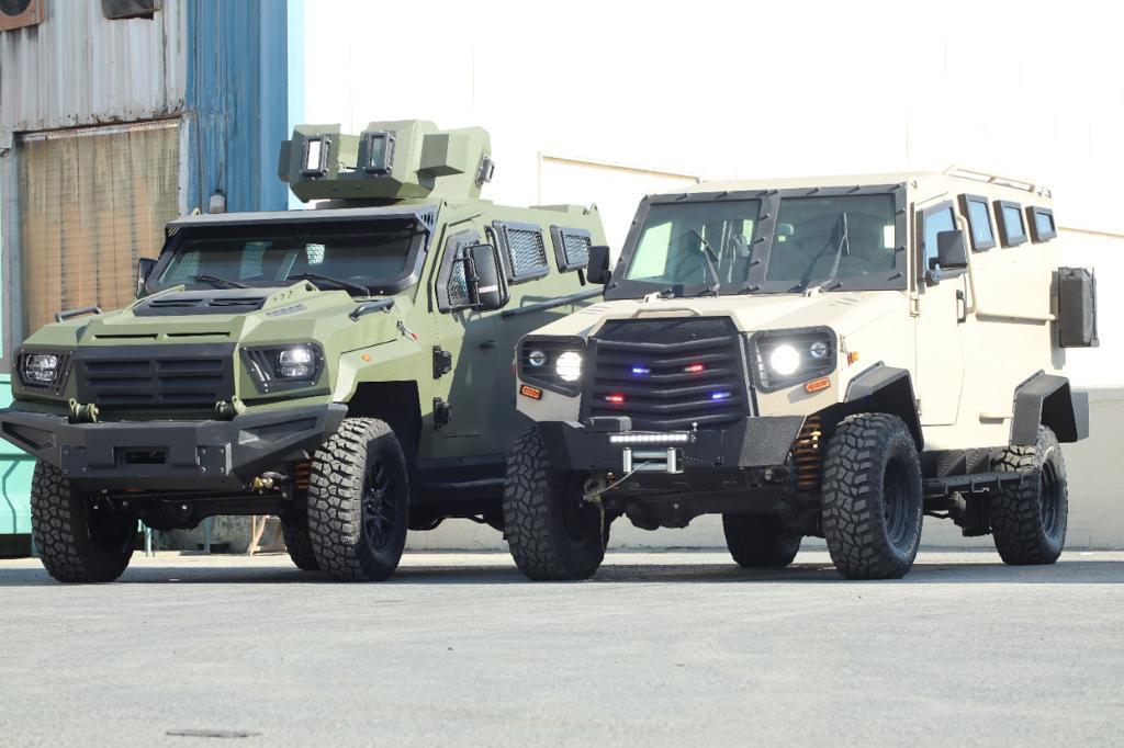 GER 1D parked beside MRAP showing tactical mobility configuration