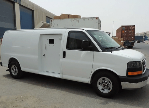 GMC Savana CIT ضمن فئة مركبات نقل أموال مدرّعة - تجهيز نقل الأموال