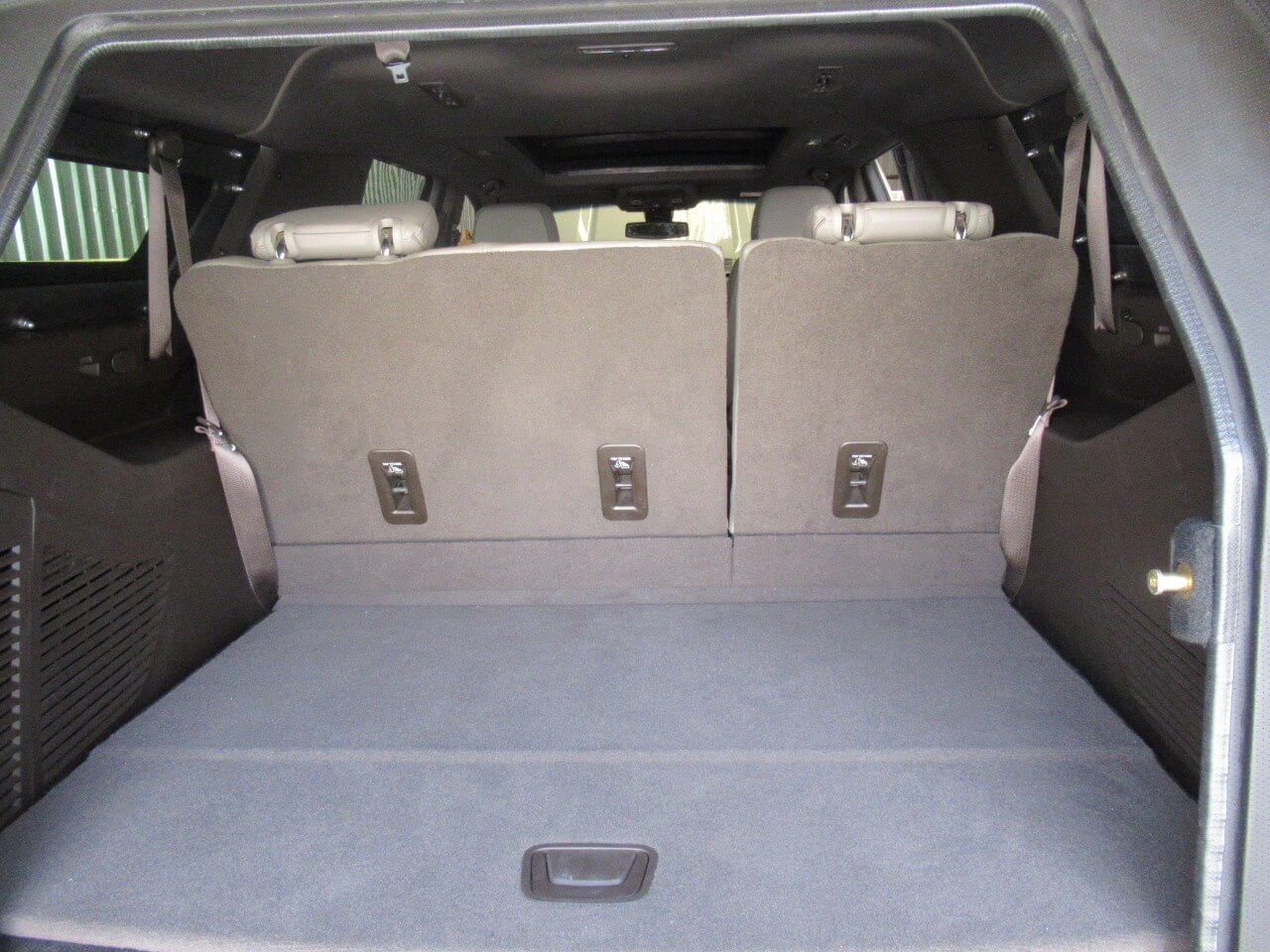 GMC Yukon trunk space inside armored SUV