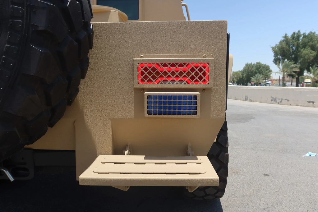 Ford F350 Diesel APC rear access view for personnel transport configuration