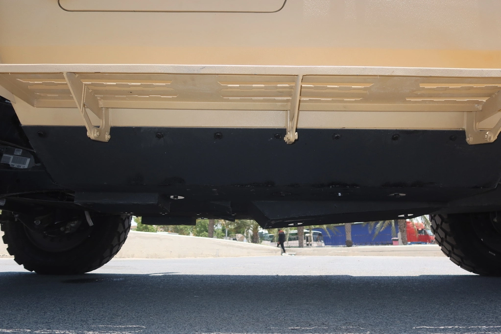Ford F350 Diesel APC wheel and suspension detail for heavy-duty protected mobility