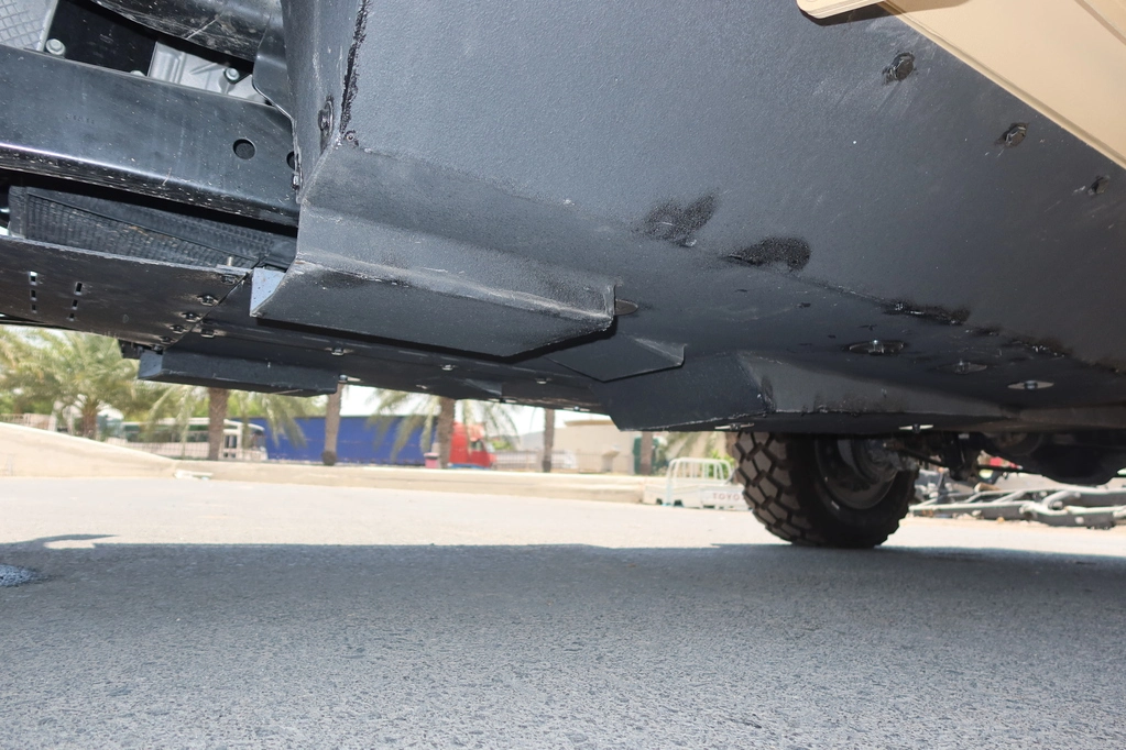 Ford F350 Diesel APC rear body detail with armored personnel carrier structure