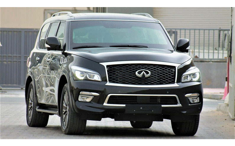 Infiniti QX80 in the Armored SUV category - armored vehicle view