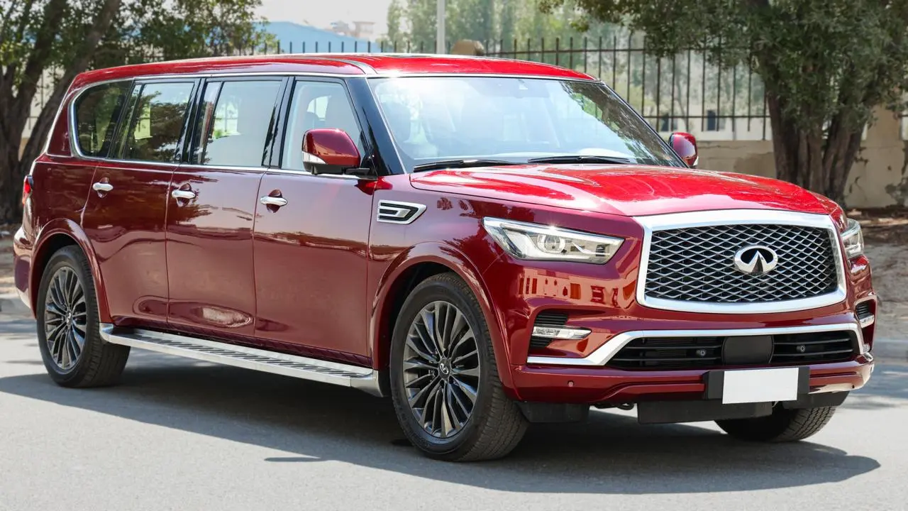 Infiniti QX80 4WD Extended in the Armored Luxury category - front view