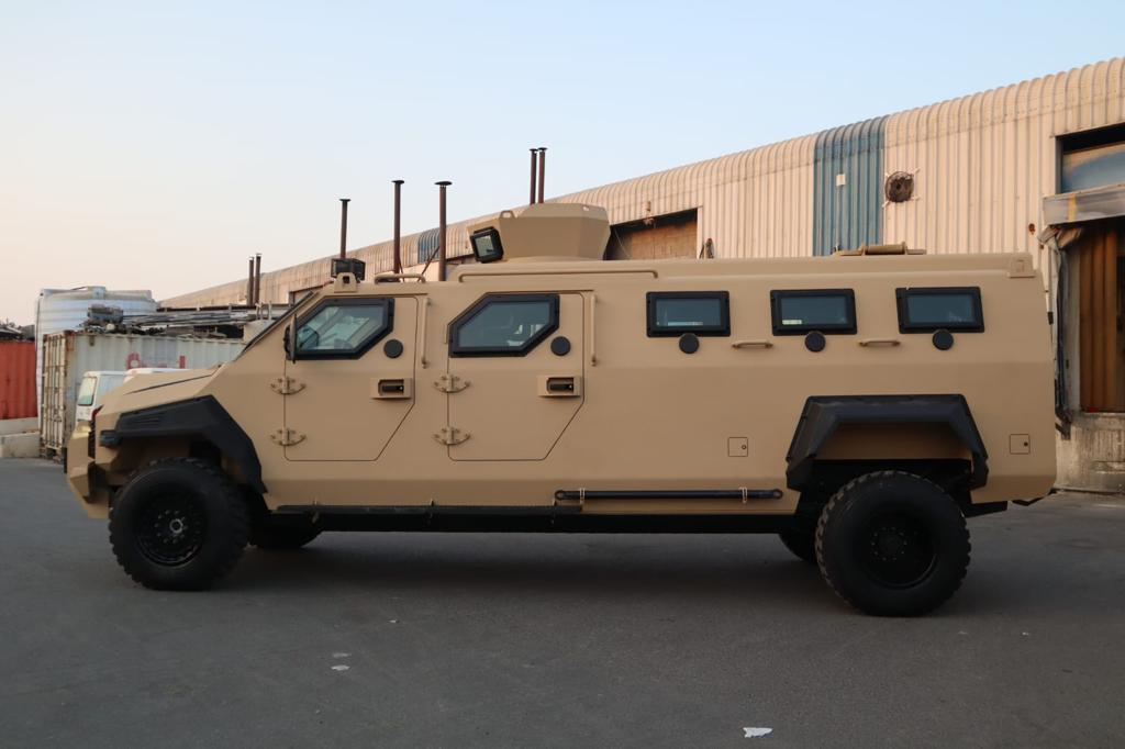 APC Jasar complete left side view with tactical armored body