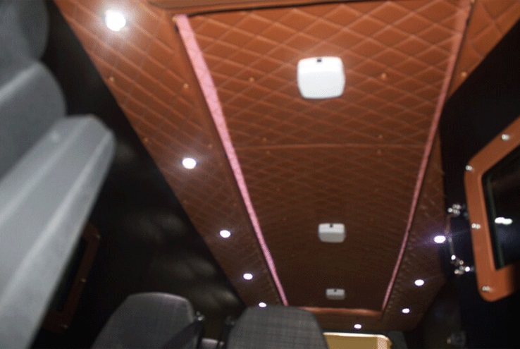 Mercedes-Benz Sprinter armored passenger carrier interior lighting view