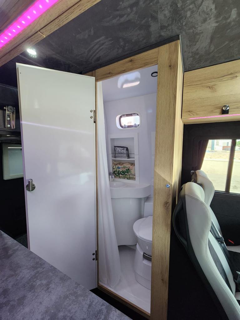 Mercedes-Benz Travel Camper B6 Armored OffRoad All Terrain Bathroom