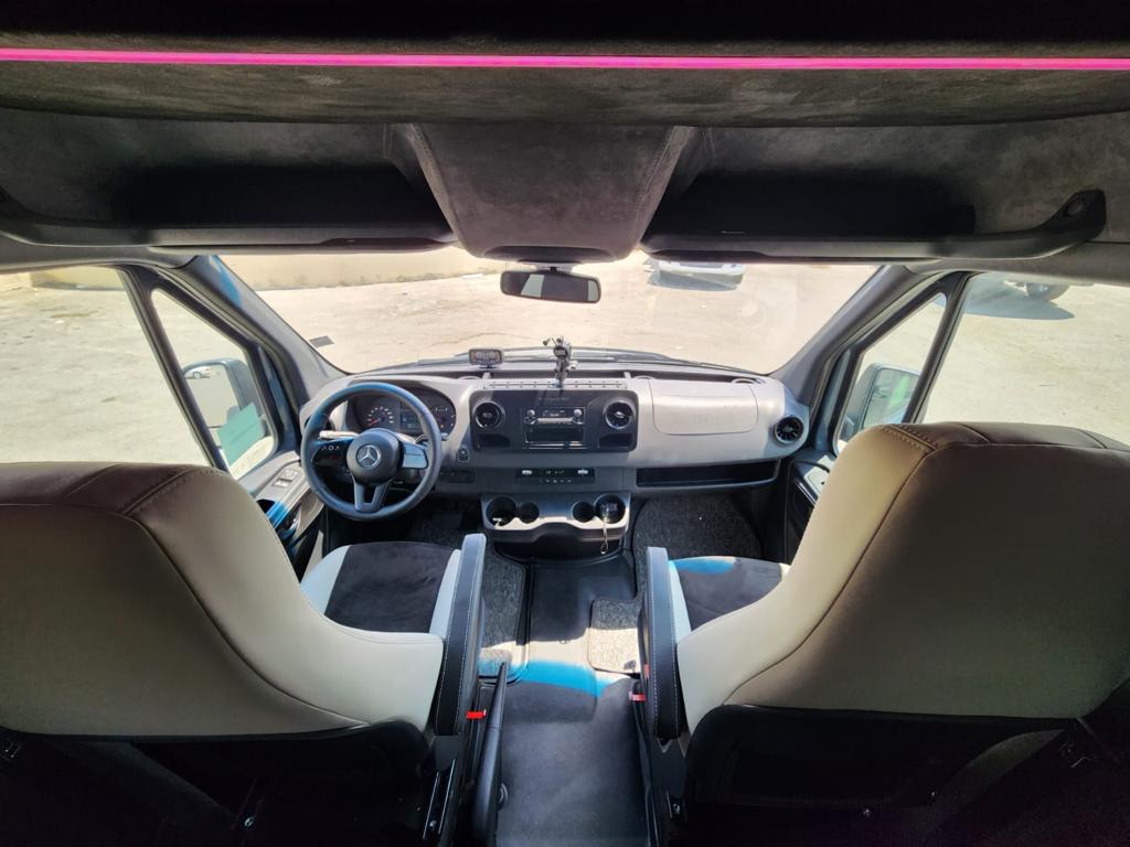 Mercedes-Benz Travel Camper B6 Armored OffRoad All Terrain Cockpit View