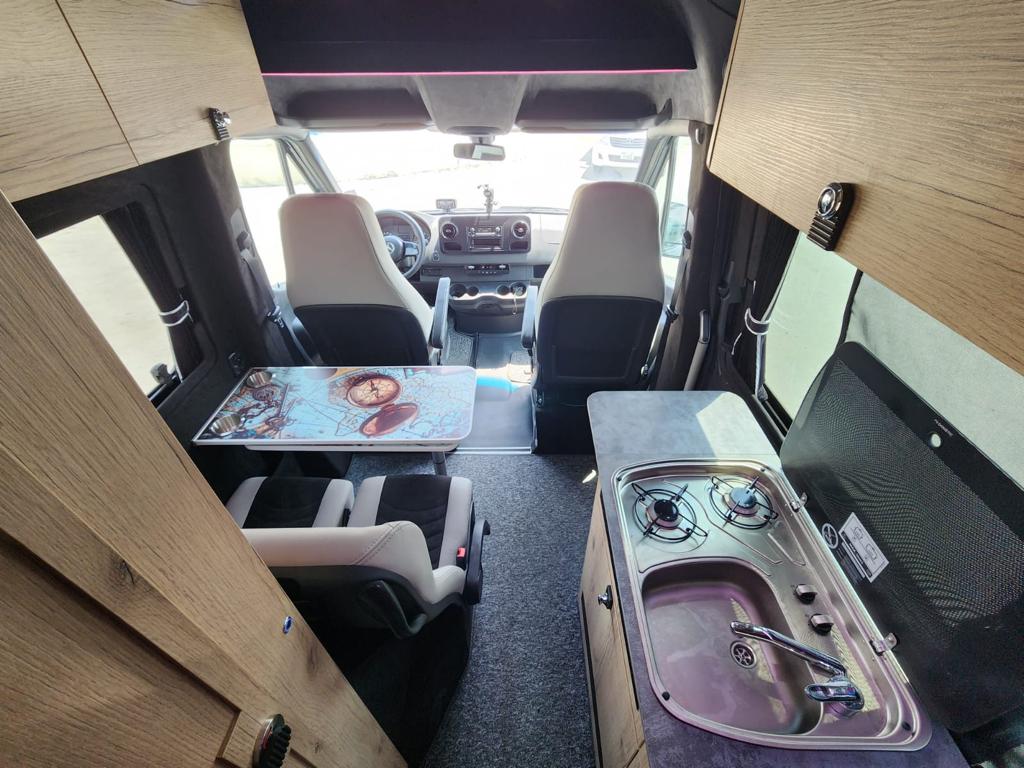 Mercedes-Benz Travel Camper B6 Armored OffRoad All Terrain Interior Space View