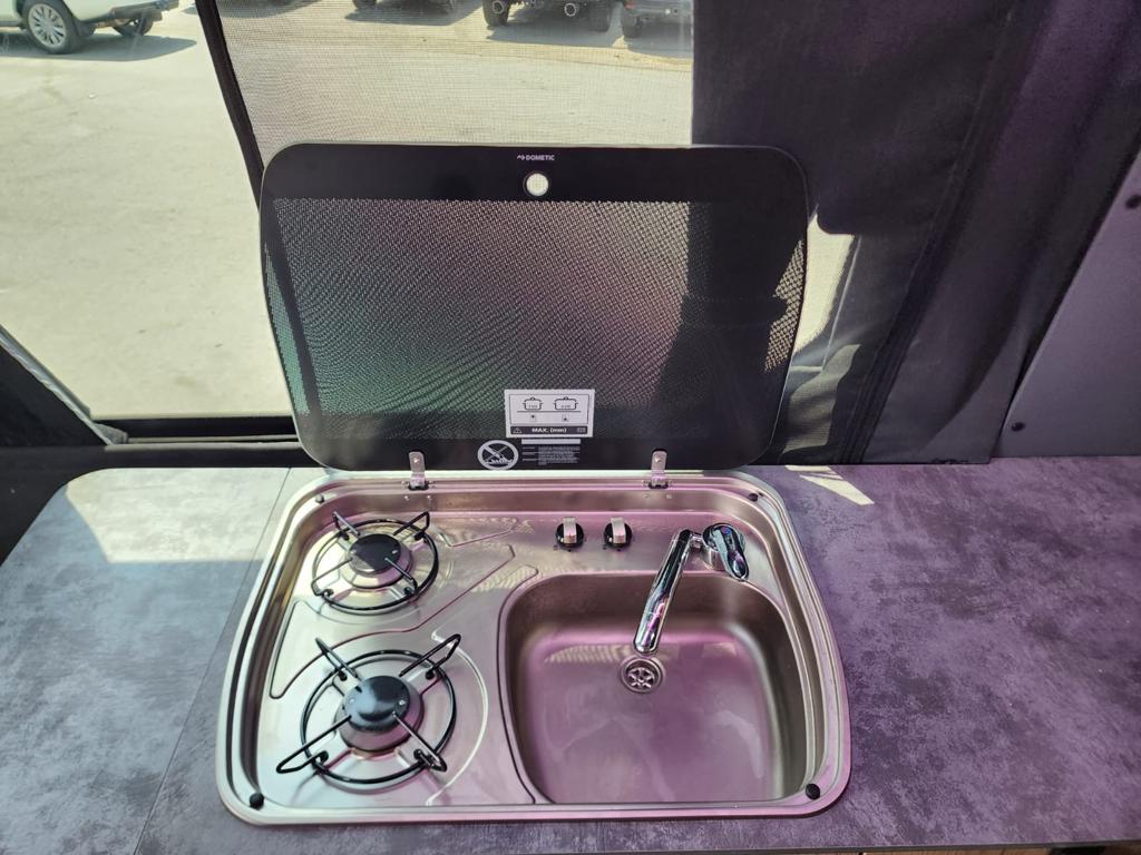 Mercedes-Benz Travel Camper B6 Armored OffRoad All Terrain Stove and Sink
